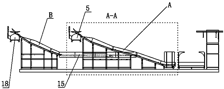 An adjustable double chute for airline luggage bags