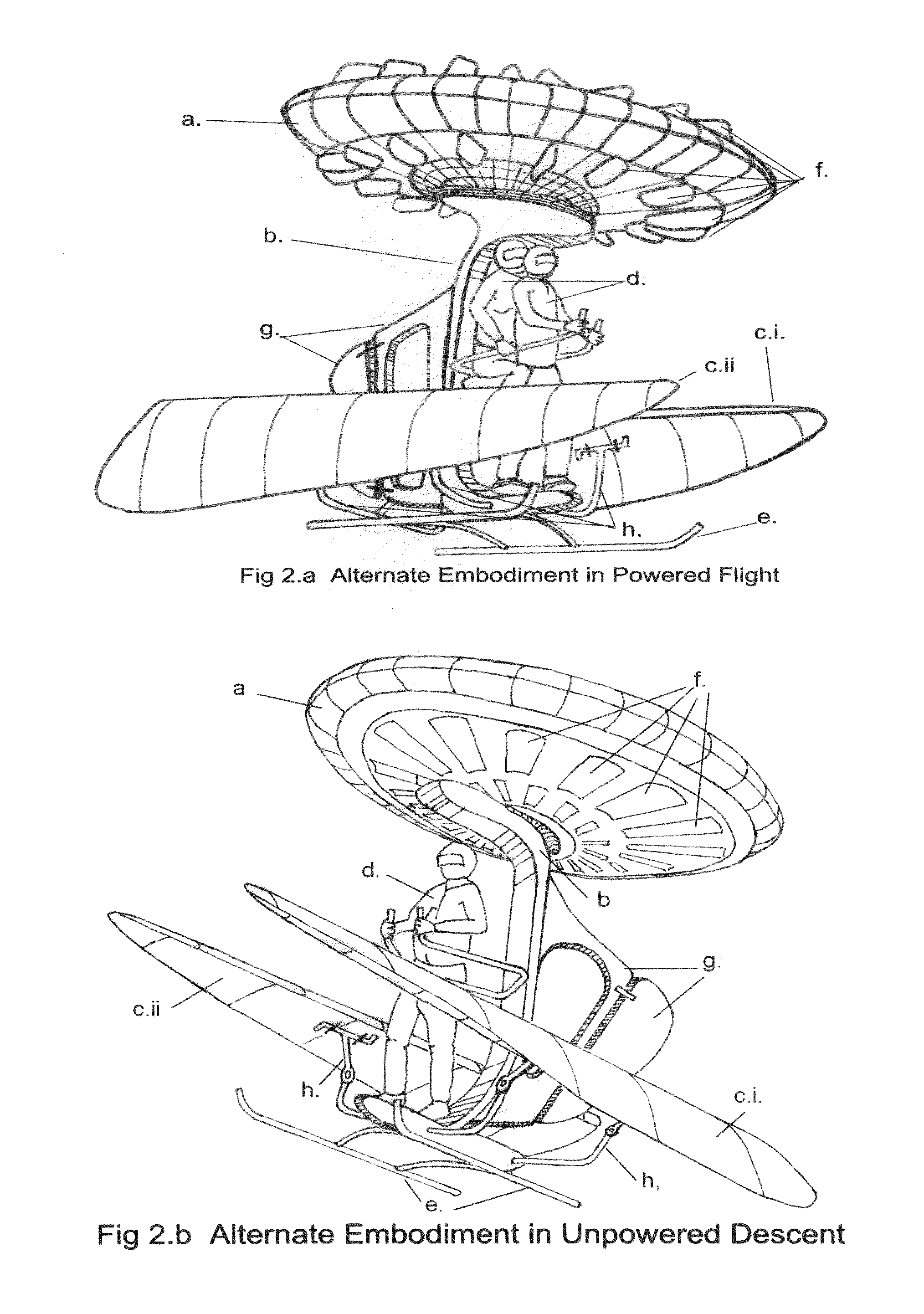 Safety flier—a parachute-glider air-vehicle with vertical take-off and landing capability