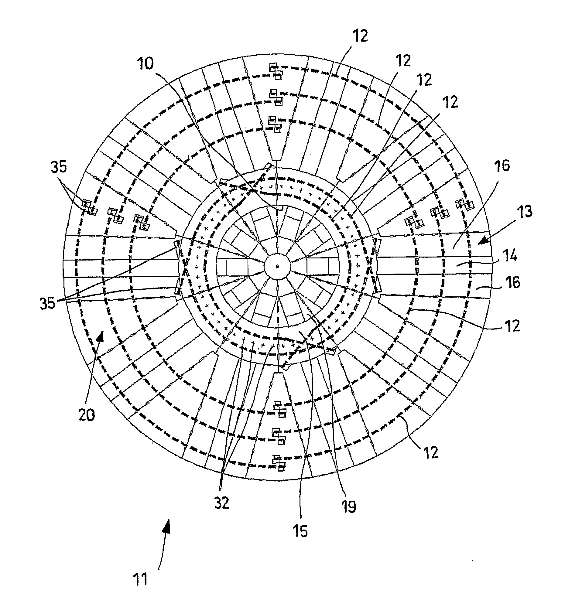 Foundation for a wind turbine tower