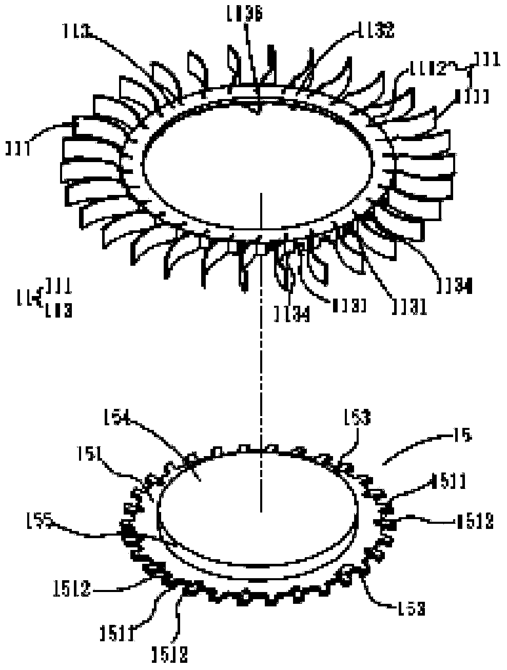 Fan wheel structure of cooling fan