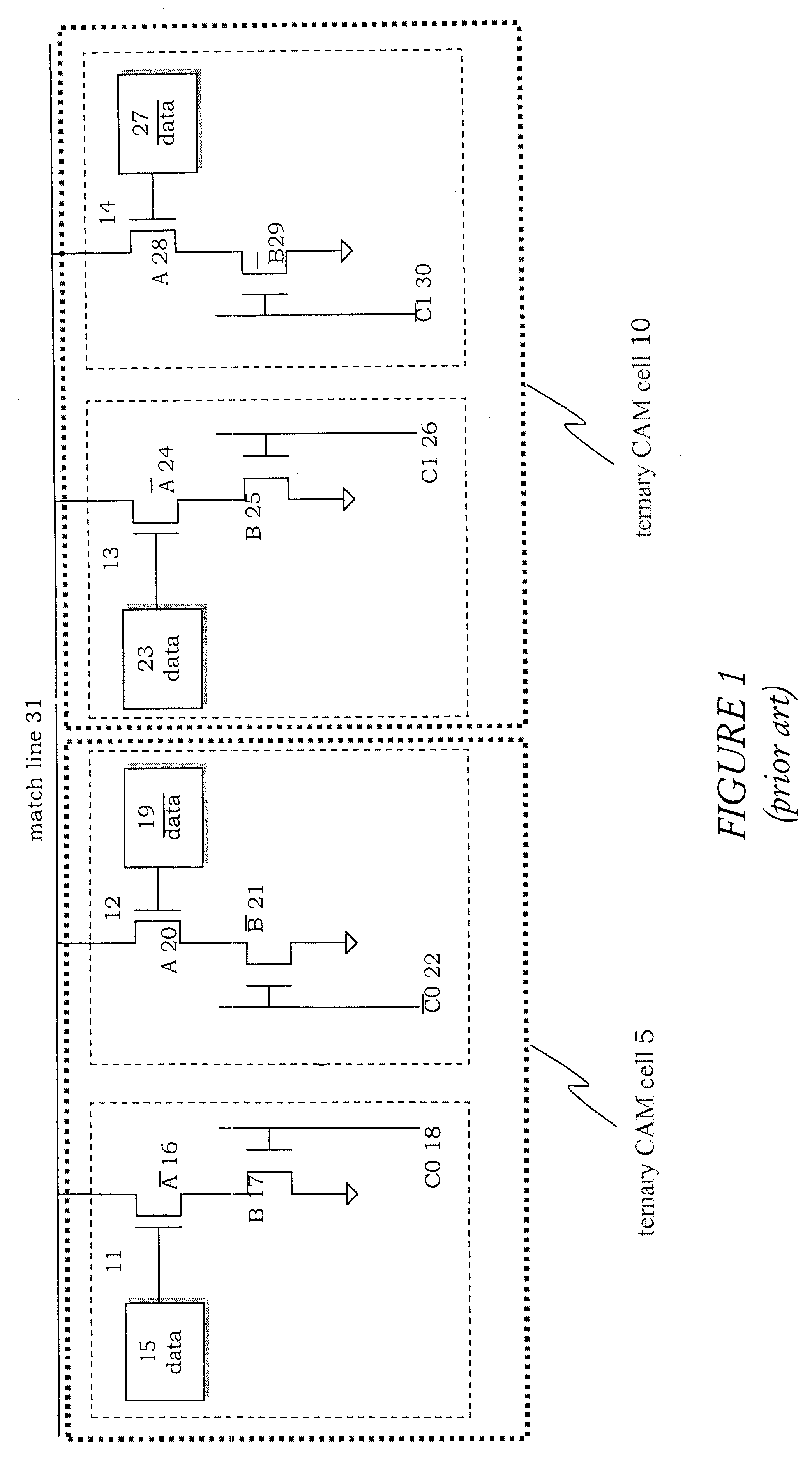 Structure and method of an encoded ternary content addressable memory (CAM) cell for low-power compare operation
