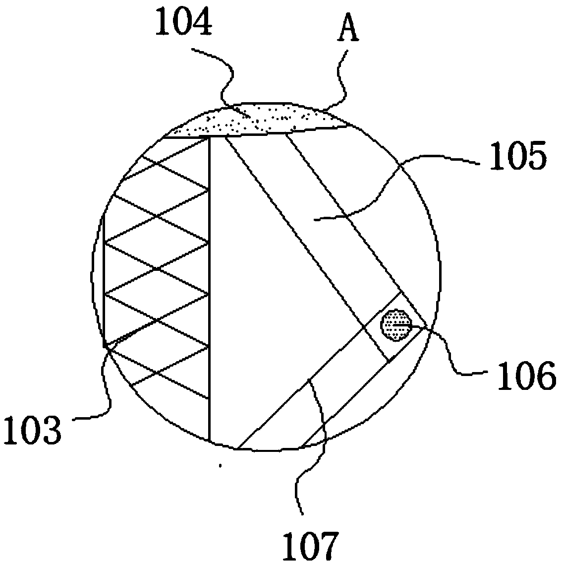 Shock absorption structure of energy-saving electric vehicle