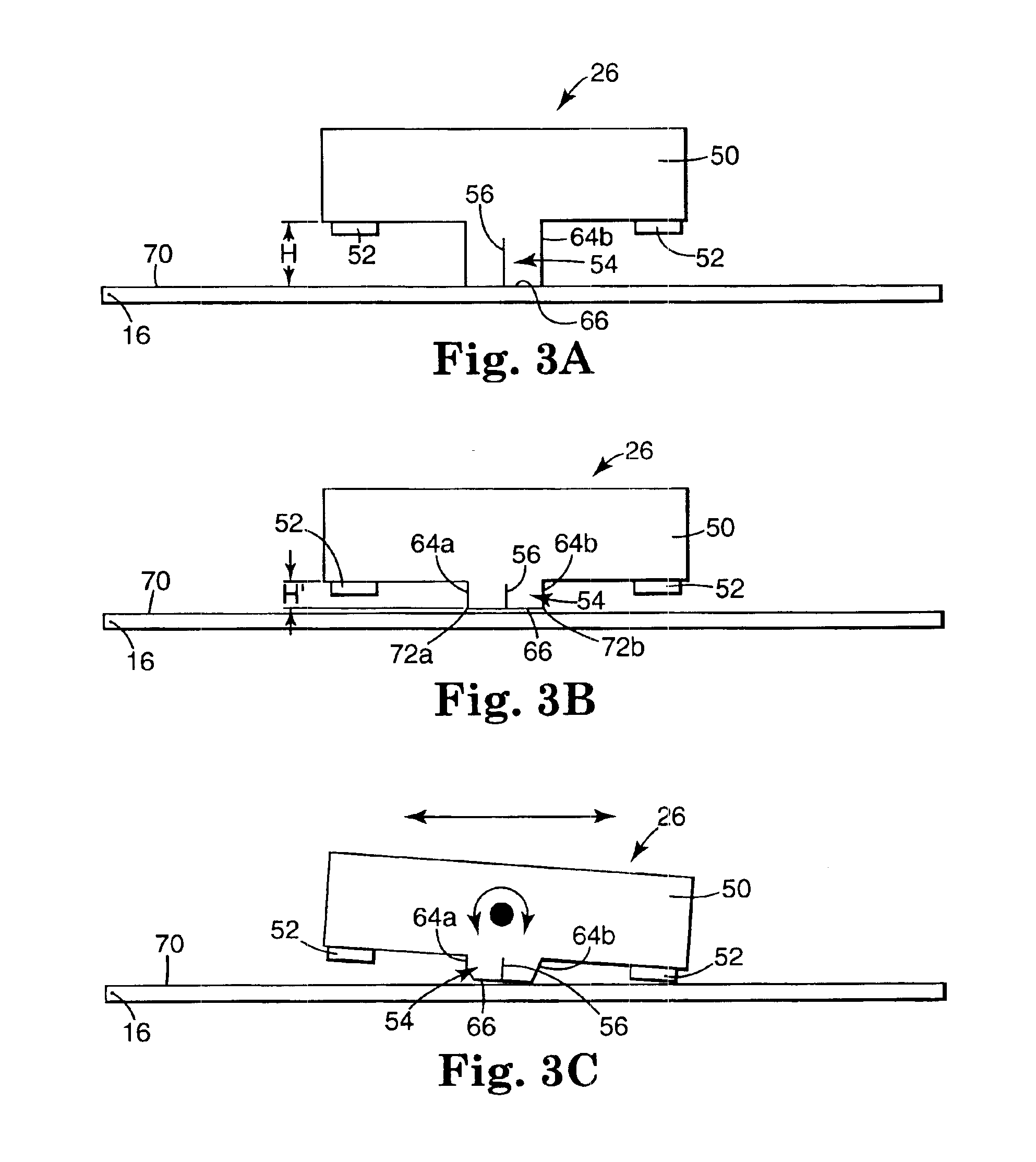 Method of burnishing a burnishable rear pad slider in a disk drive
