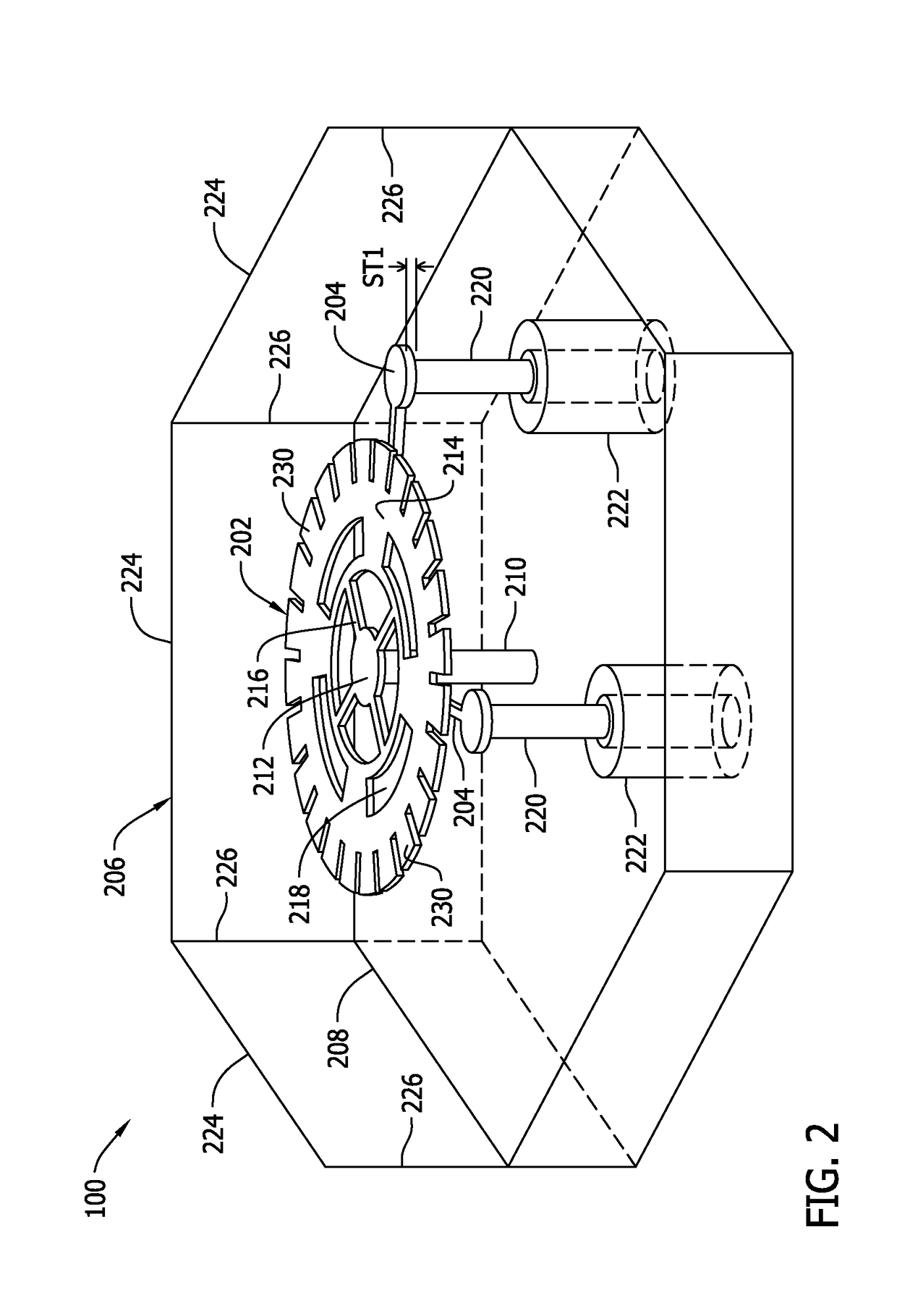 Ring antenna array element with mode suppression structure