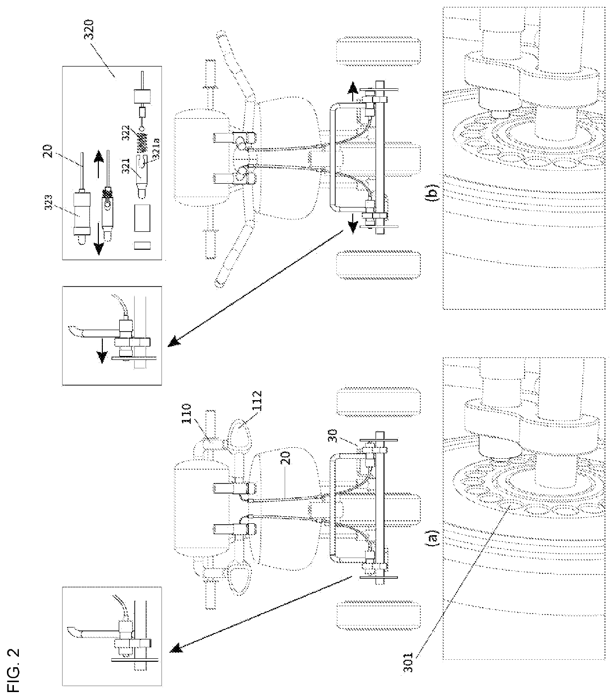 Brake system for baby or child vehicle