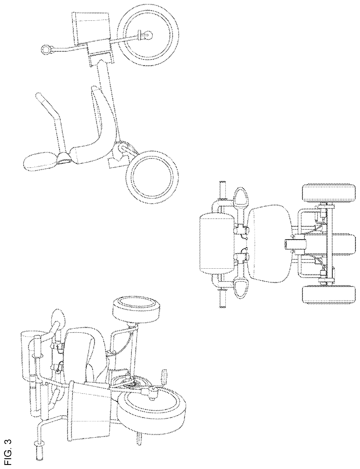 Brake system for baby or child vehicle