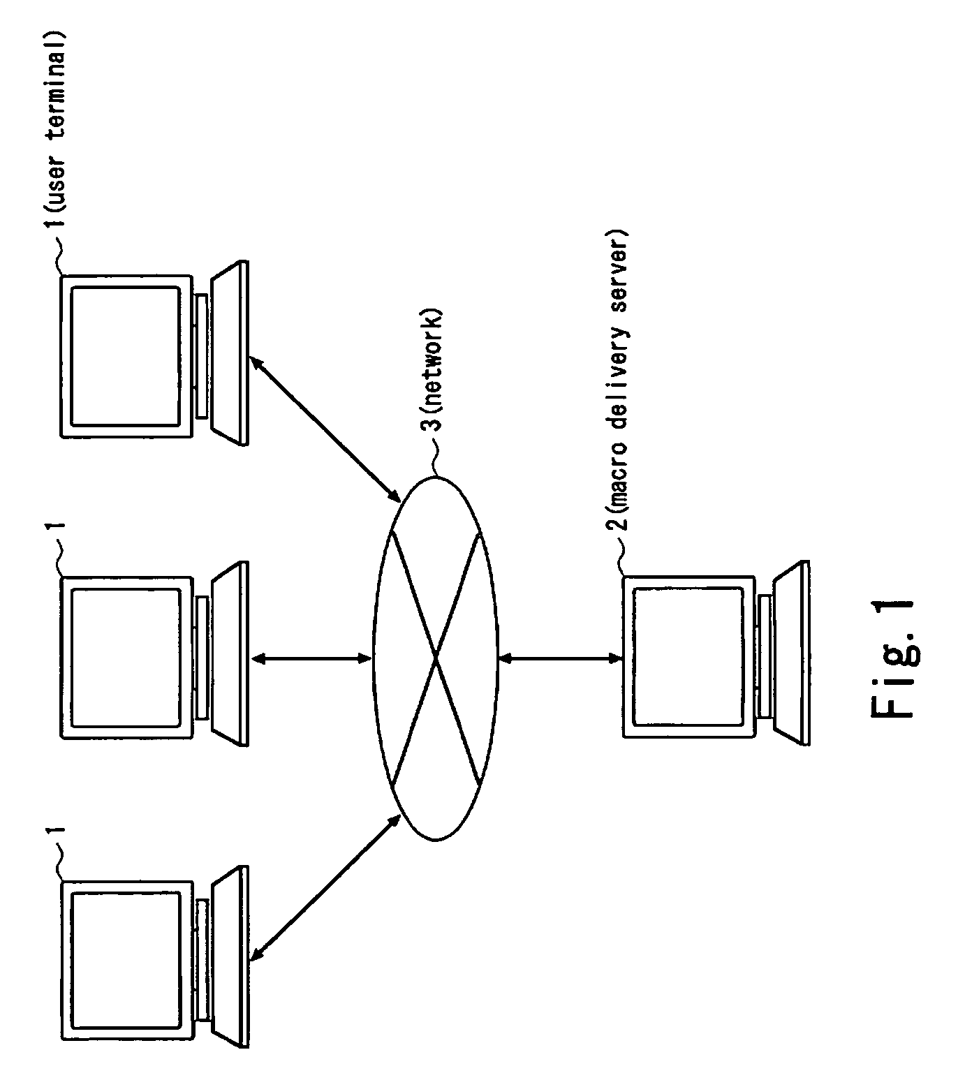 Macro delivery system and macro delivery program
