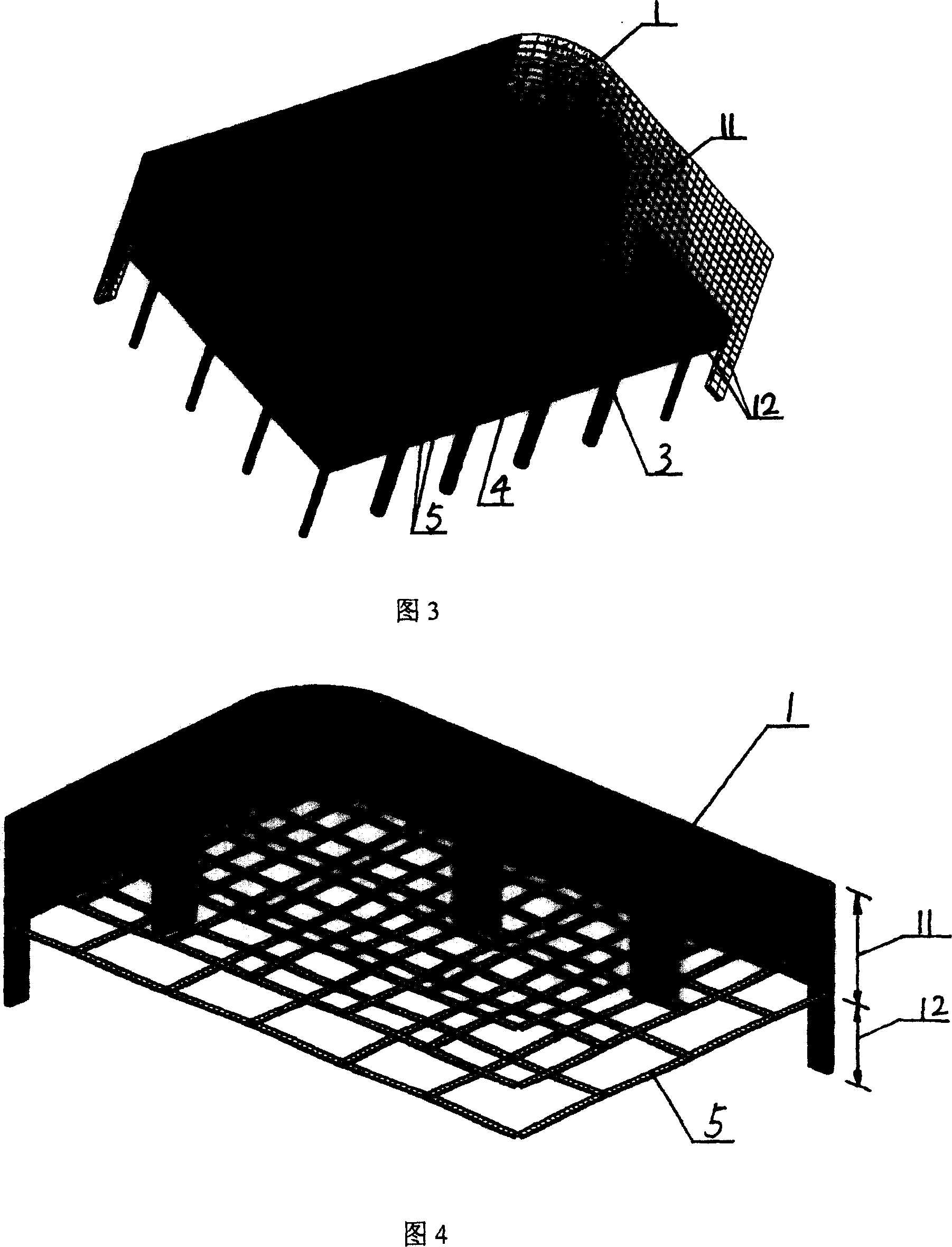 Column supported underground continuous wall