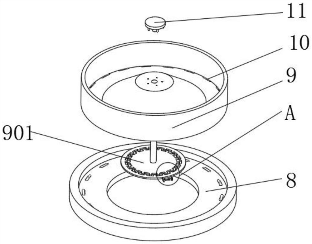 Adult ampullaria gigas trapping device suitable for paddy fields