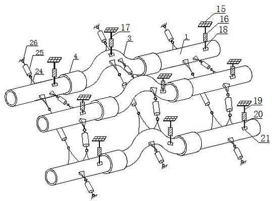 Oil and gas multiphase flow multi-cavity intelligent insulation pipeline structure and construction method