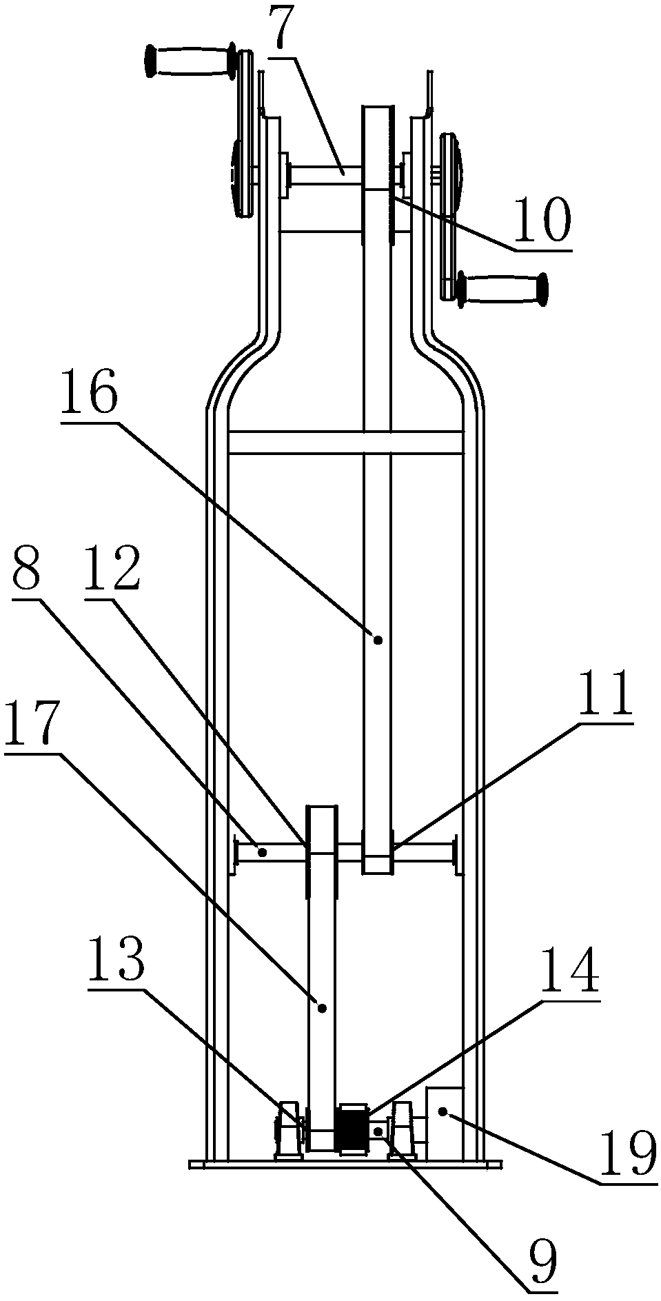 A hand-operated vibration combination massager