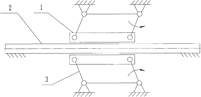 Locking device for corrugated board box covering machine