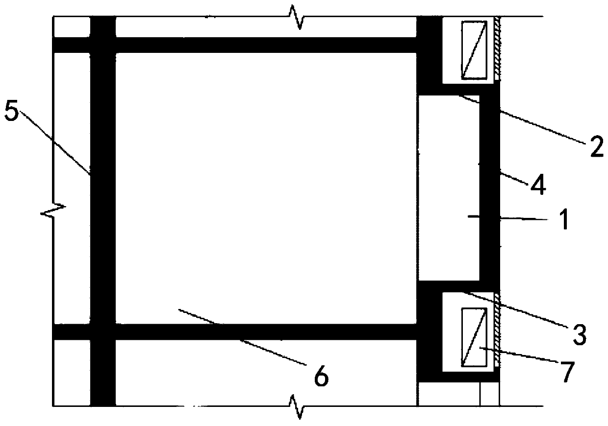 Residential building convex niche design method