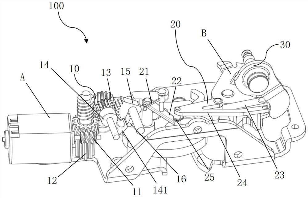 A branch chain for electric opening of automobile door lock with child lock function