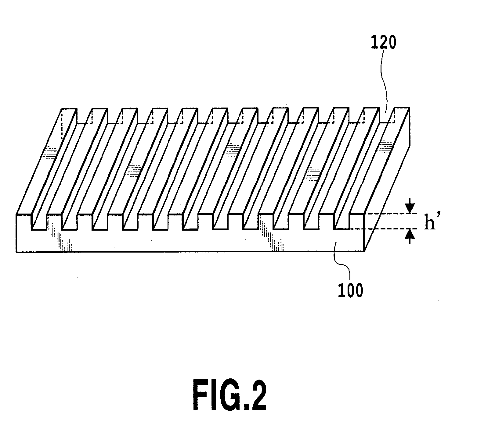 Optical waveguide grating and method and mask for forming same