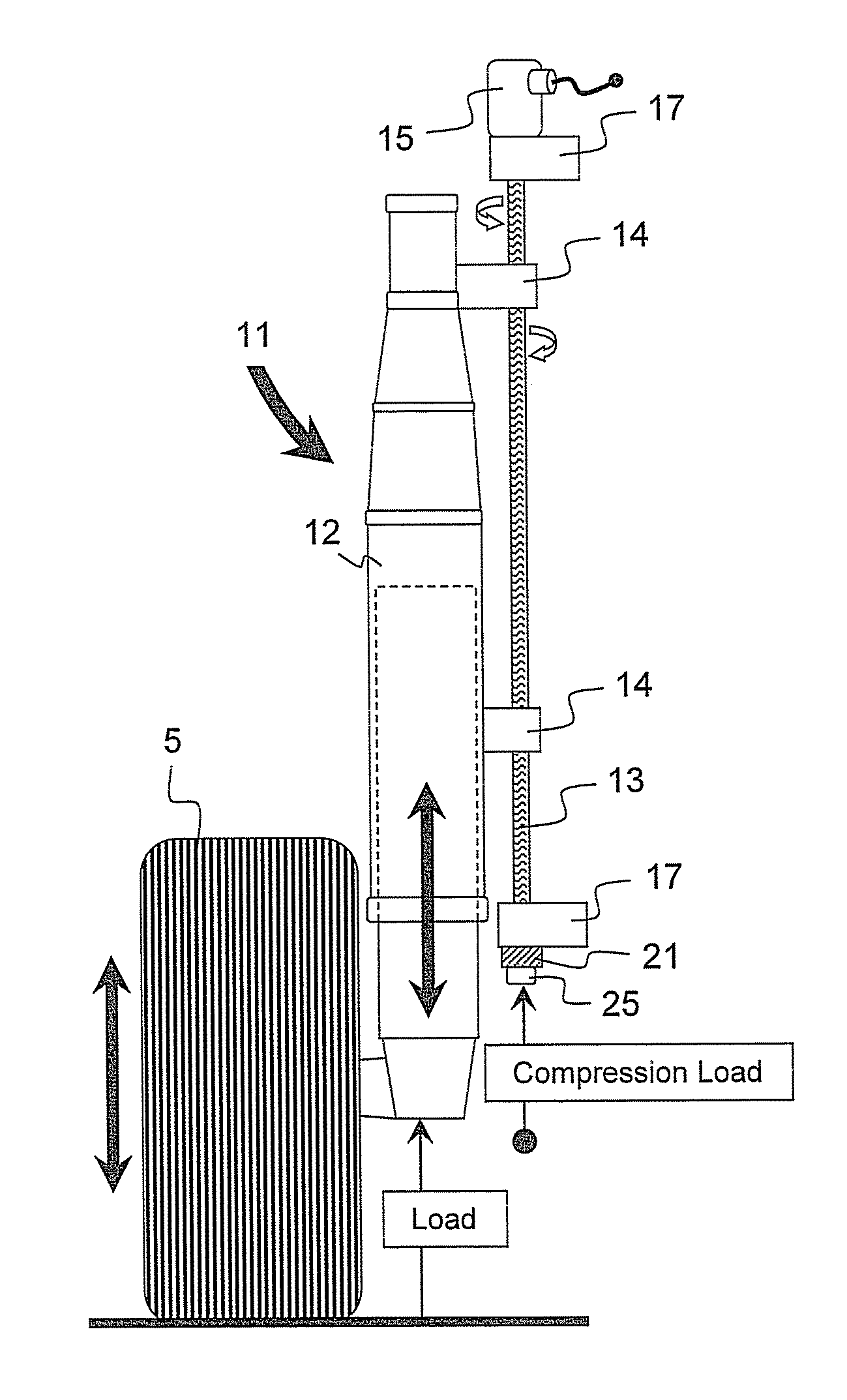 Method And Apparatus For Measuring The Weight Of A C-130 Aircraft With Jack-Screw Retraction Mechanism For The Main Landing Gear