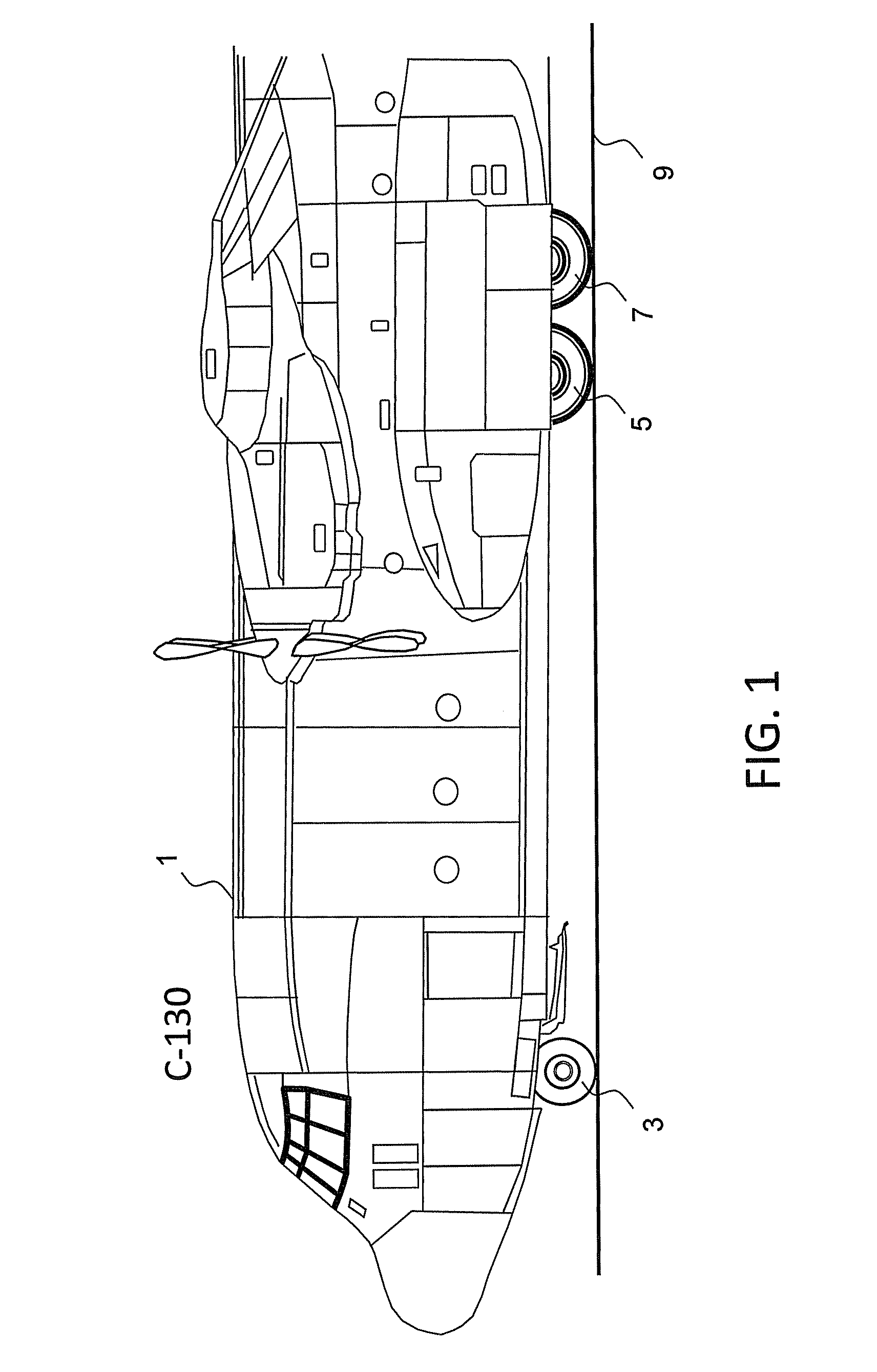 Method And Apparatus For Measuring The Weight Of A C-130 Aircraft With Jack-Screw Retraction Mechanism For The Main Landing Gear