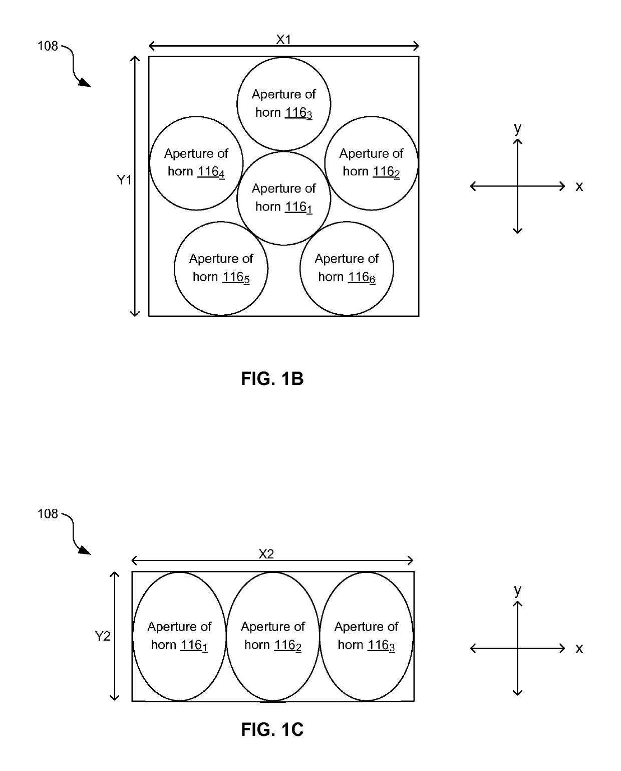 Satellite reception assembly with phased horn array