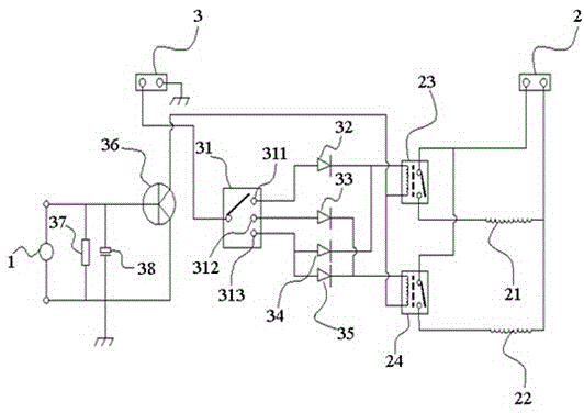 Electric water heater and control device thereof