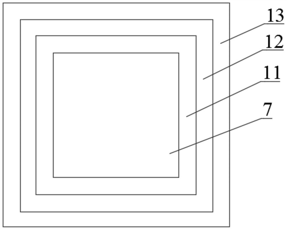 Flexible thin film packaged OLED structure and manufacturing method