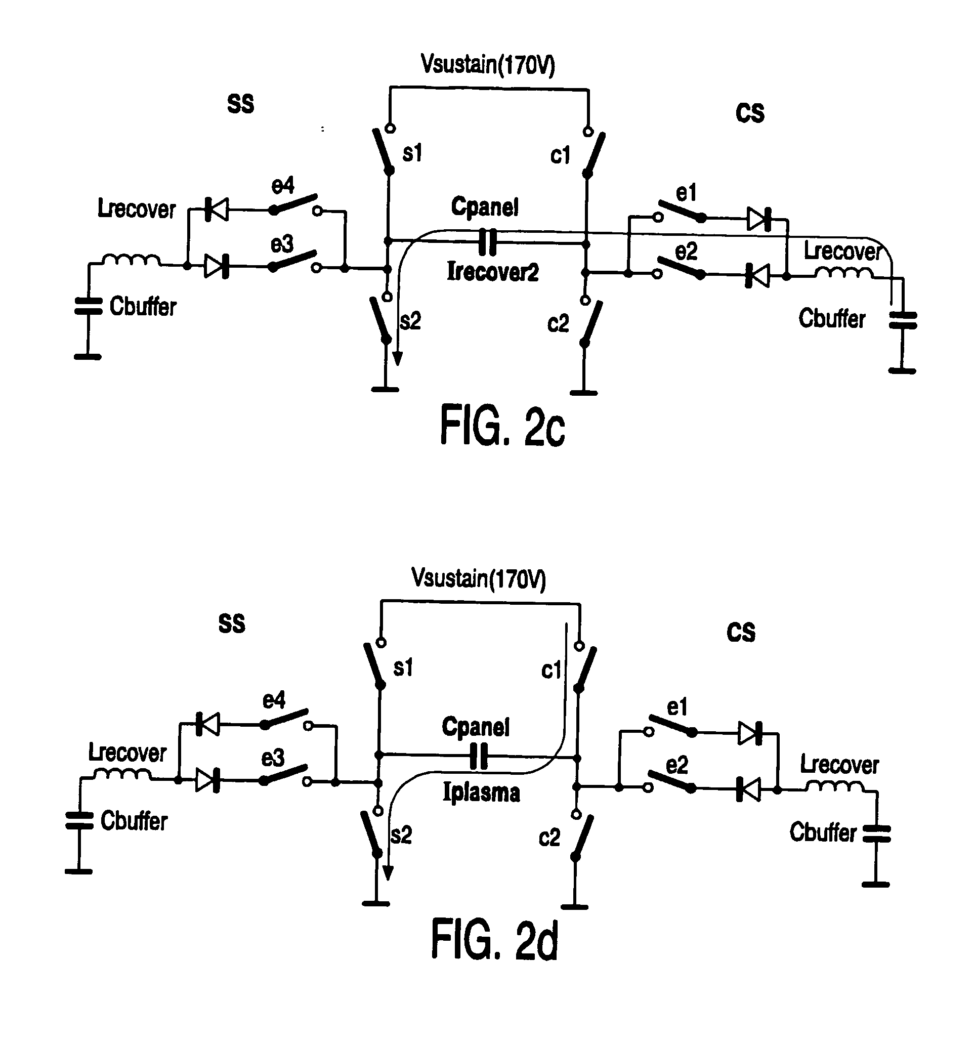 Energy recovery device for plasma display panel