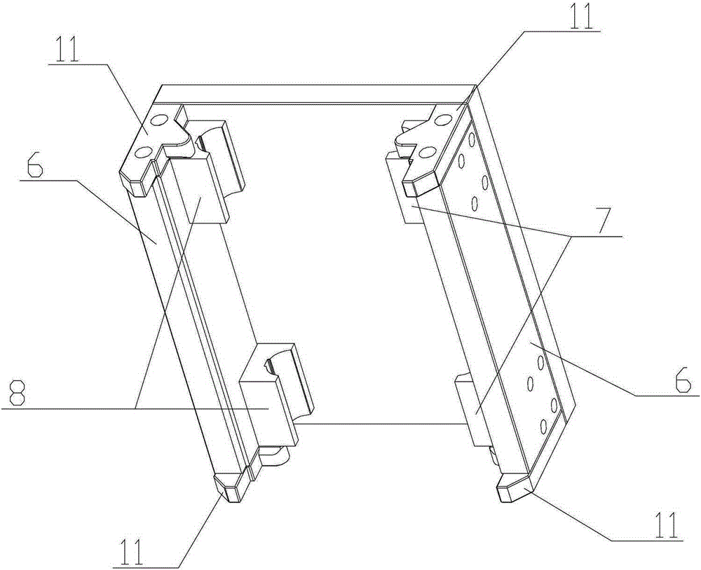 The moving limit device of the working sliding table of the automatic intermittent cycle working table