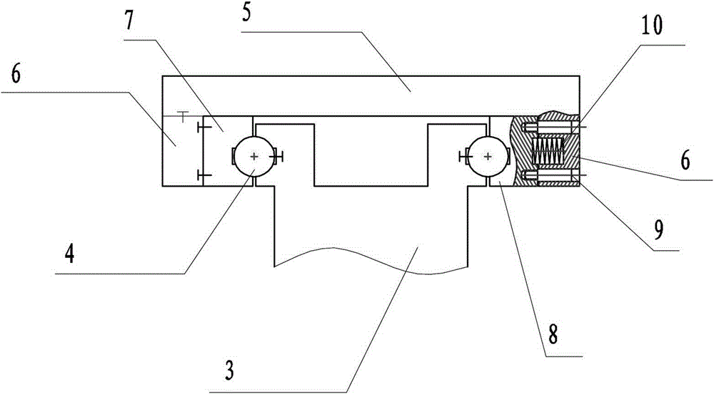 The moving limit device of the working sliding table of the automatic intermittent cycle working table