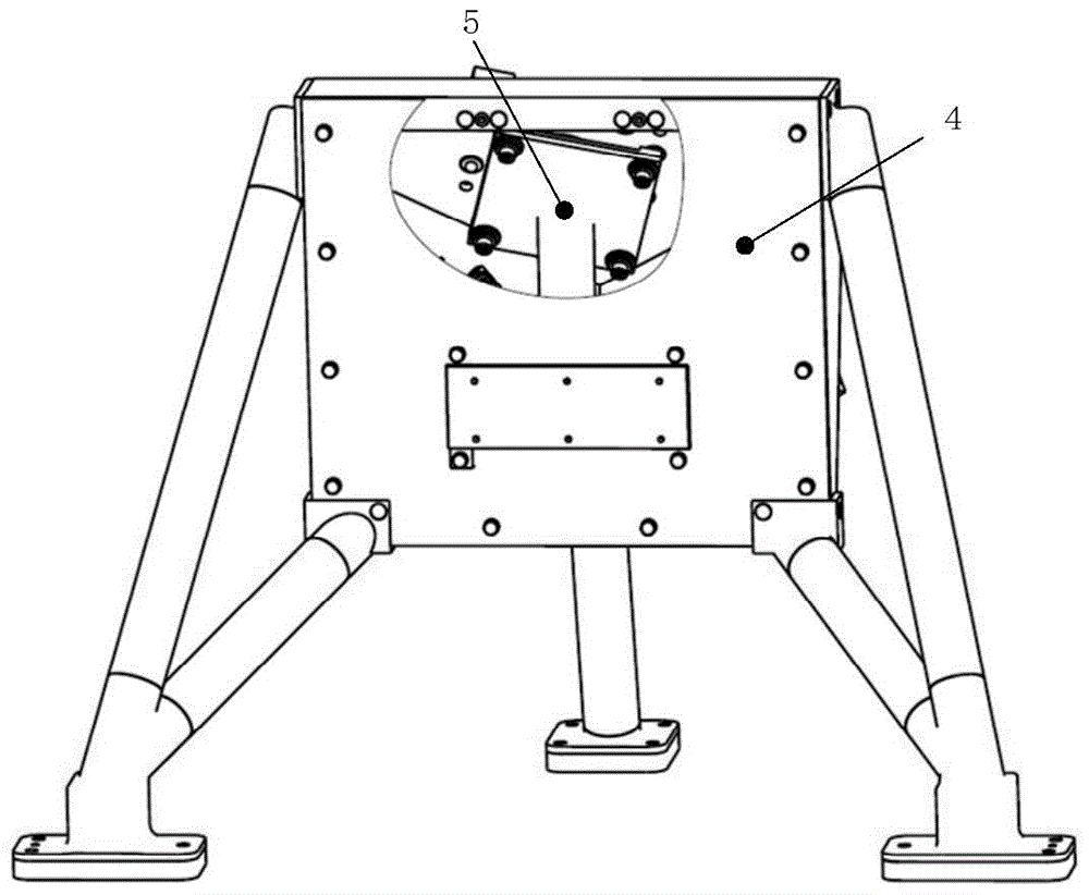 Installation structure of high-precision micro-deformation attitude control instrument for spacecraft