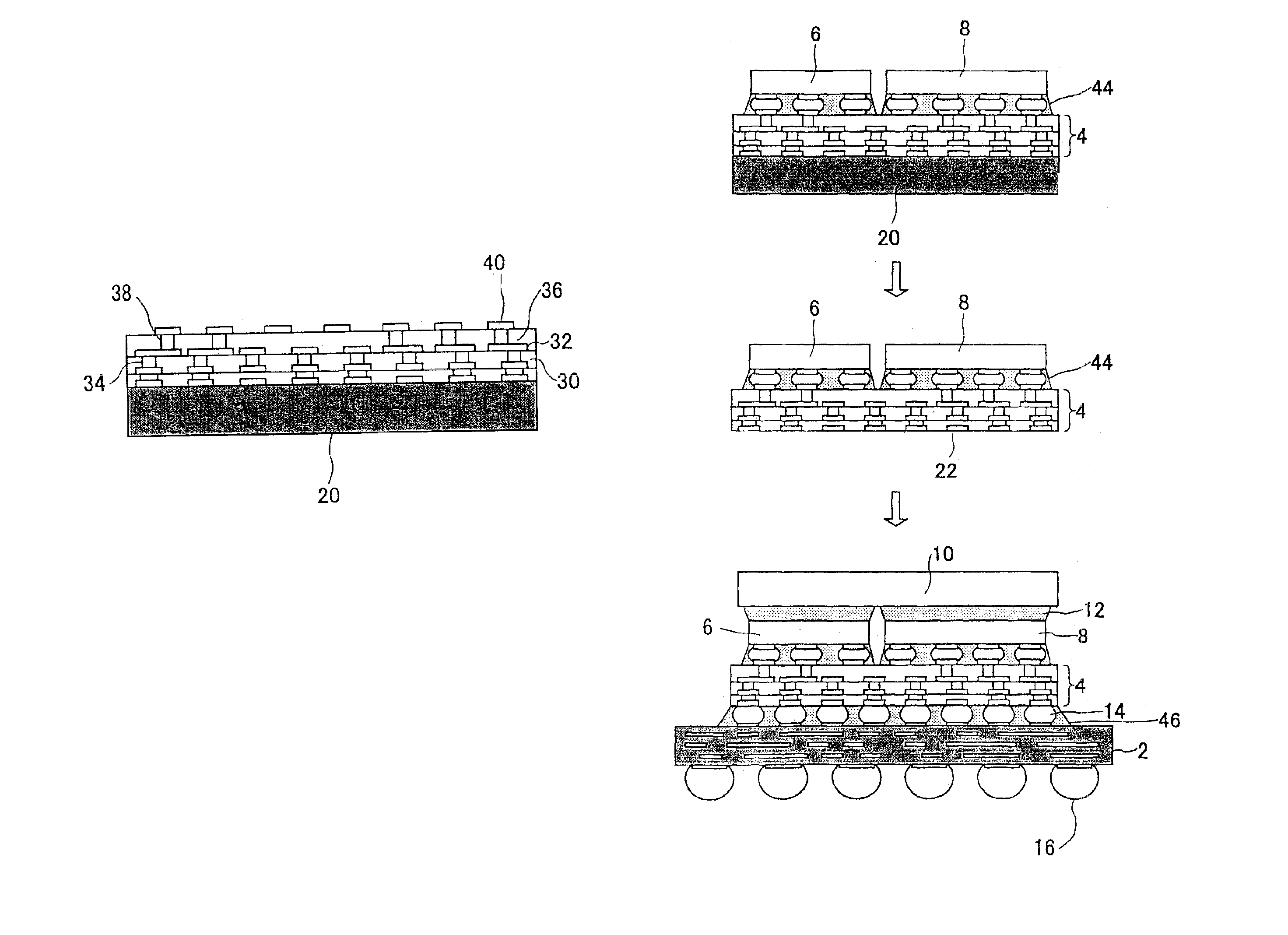 Manufacturing method of a semiconductor device incorporating a passive element and a redistribution board