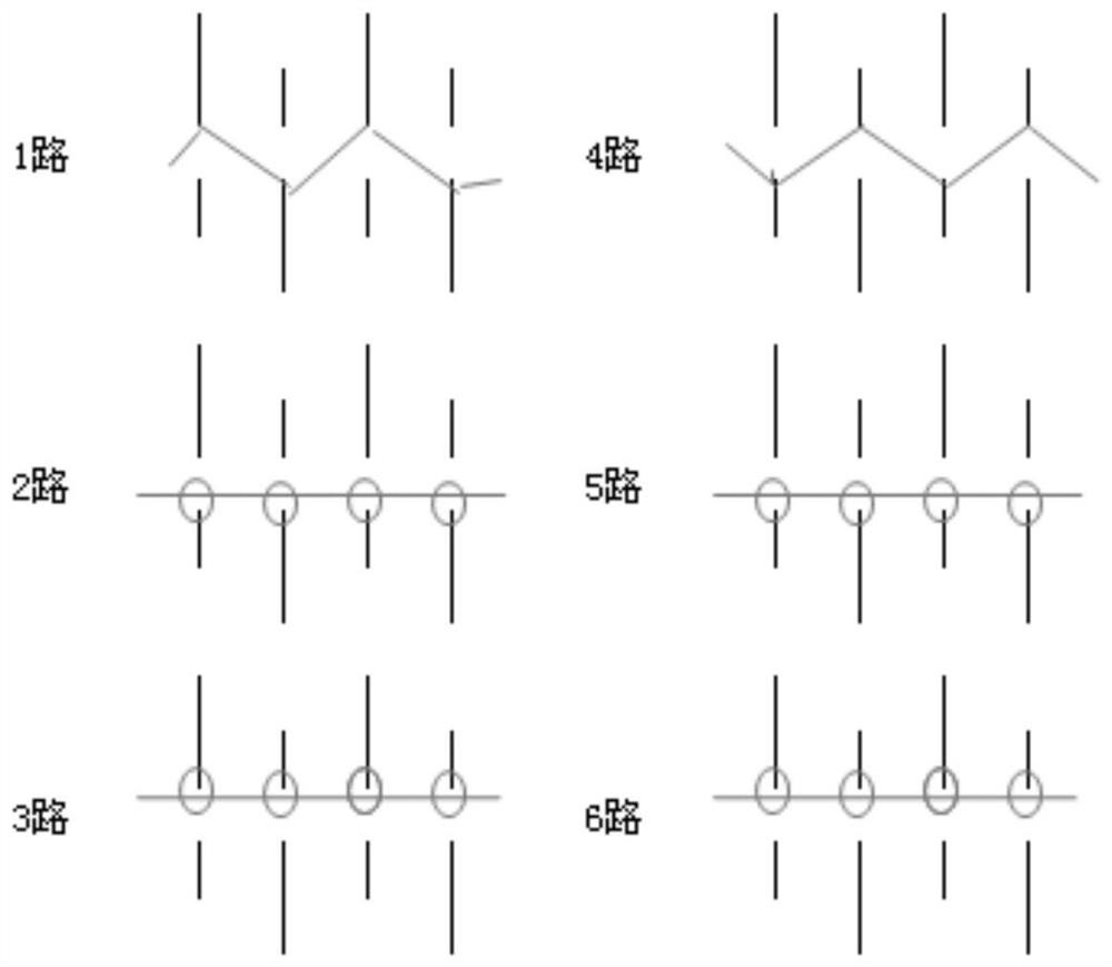 Chemical fiber elastic double-sided cloth with full spandex on one side and preparation method thereof