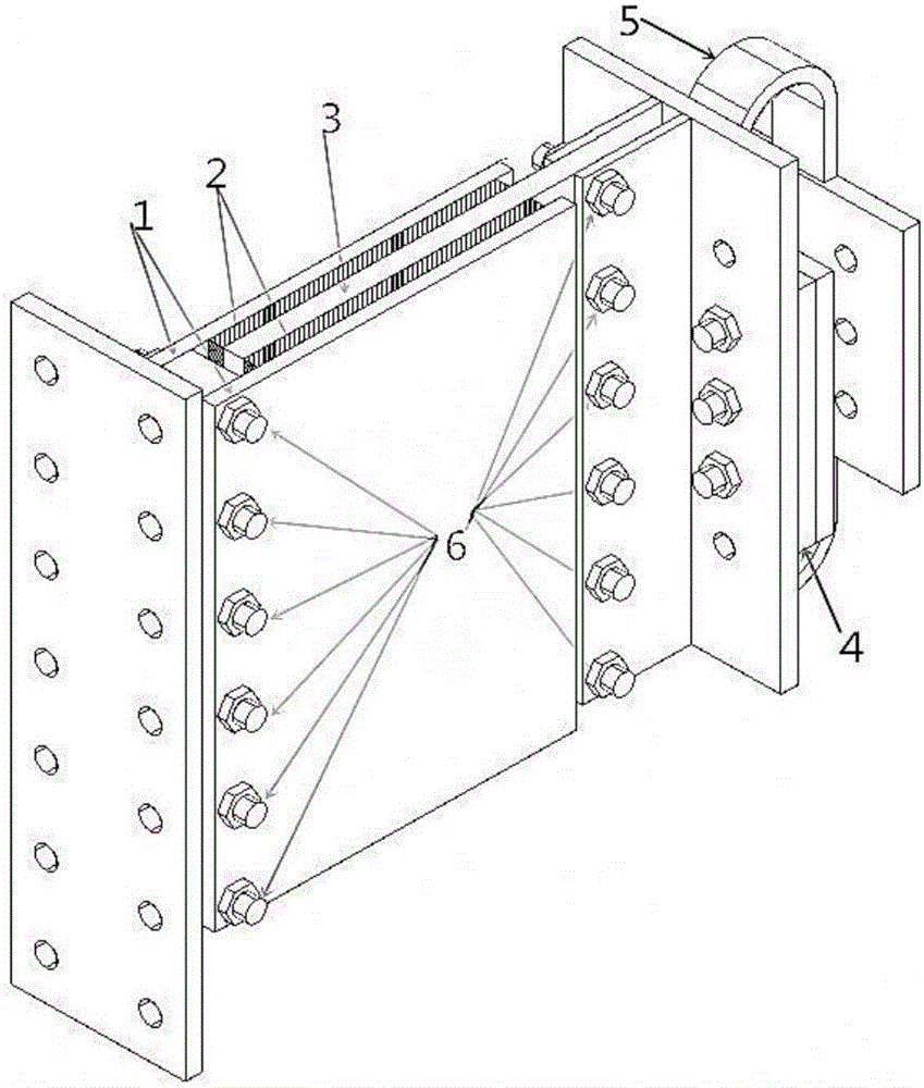 Wind-resistant and anti-seismic device for coupling beam