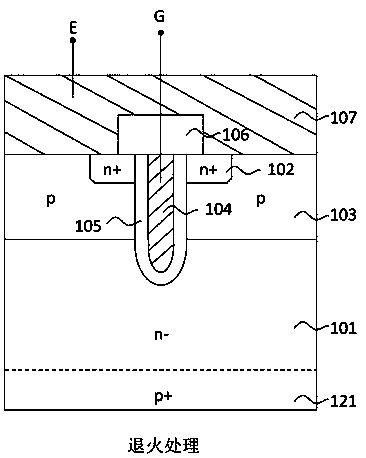 Power semiconductor device and manufacturing method of collector regions thereof