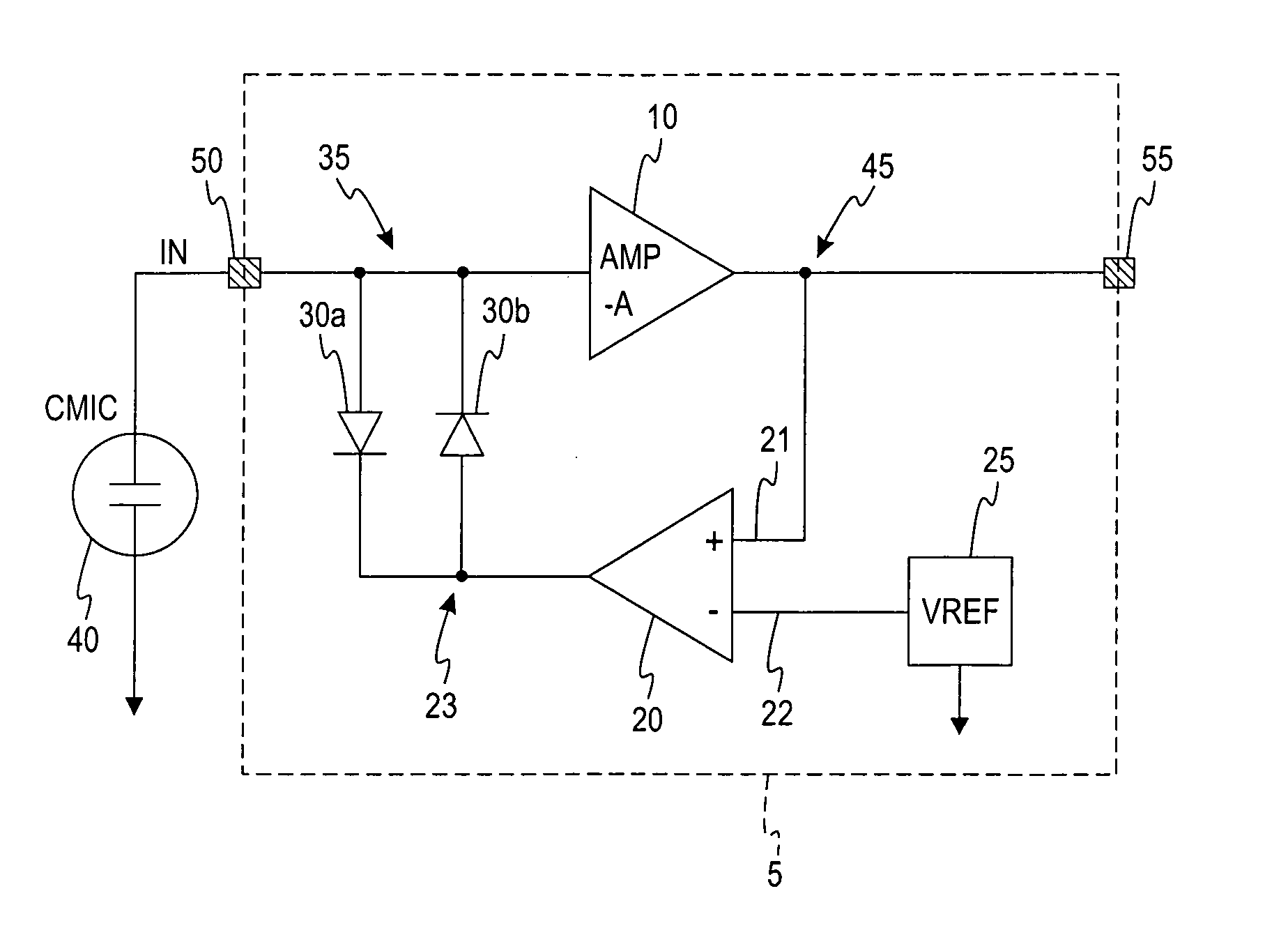 Amplifier circuit for capacitive transducers
