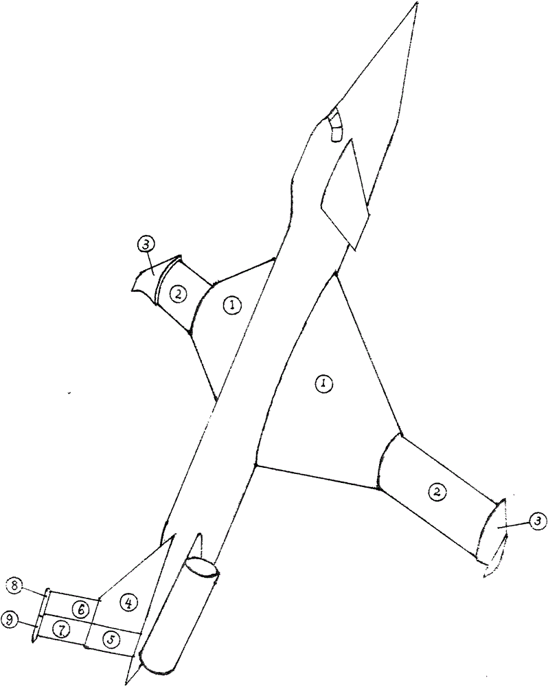 Main wing retractable type fixed wing airplane