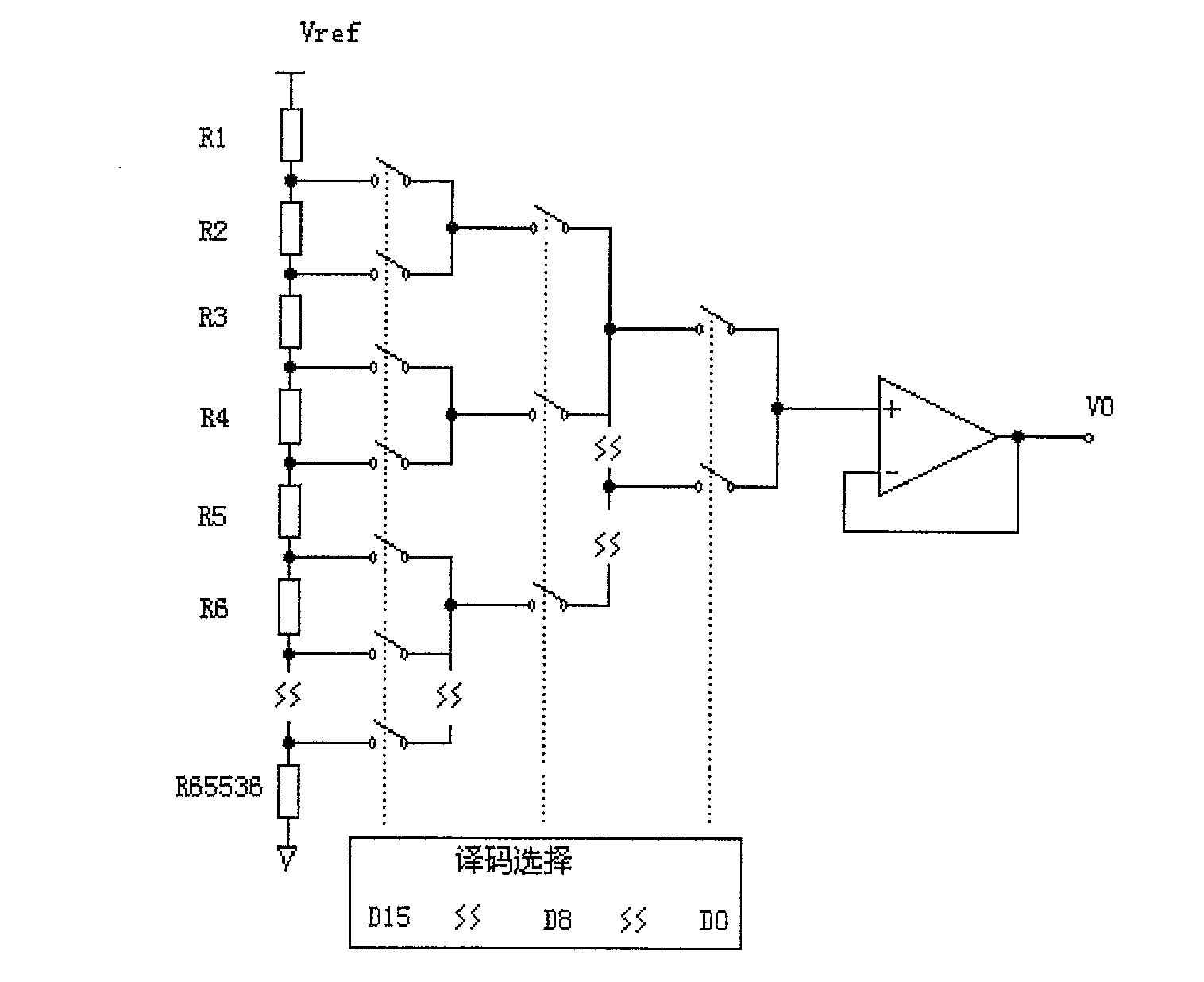 An improved voltage marking D/A converter