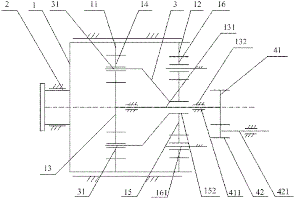 Speed-changing gear device