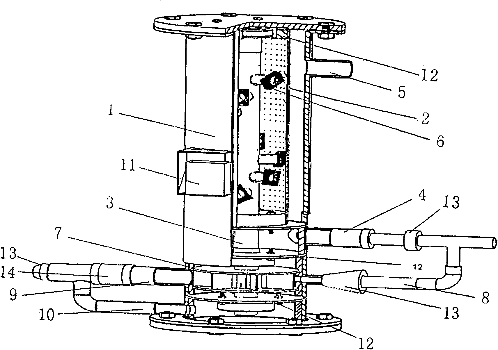 Water washing type automatic cleaning filter