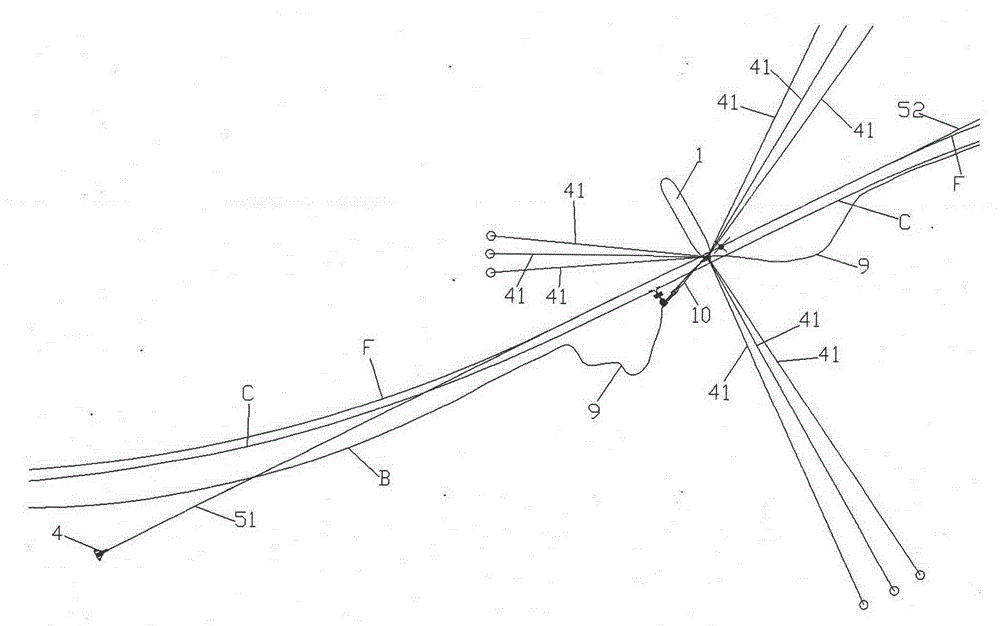 Laying process for submarine pipeline traversing floating type production oil-storing device system