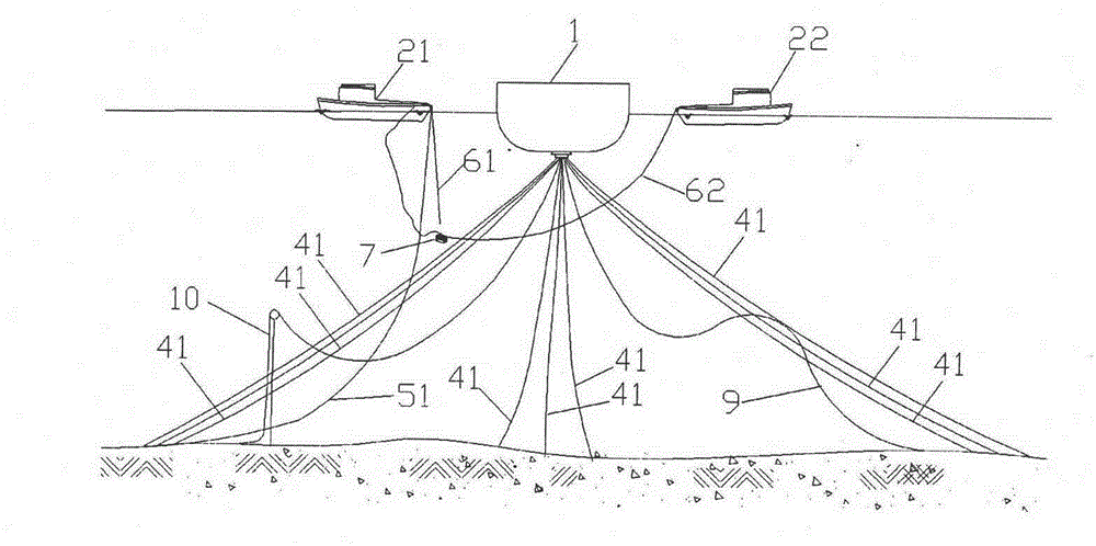 Laying process for submarine pipeline traversing floating type production oil-storing device system