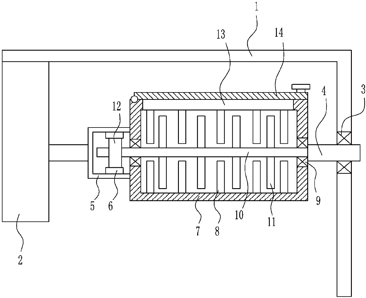 A flip-type degaussing device for a computer hard disk