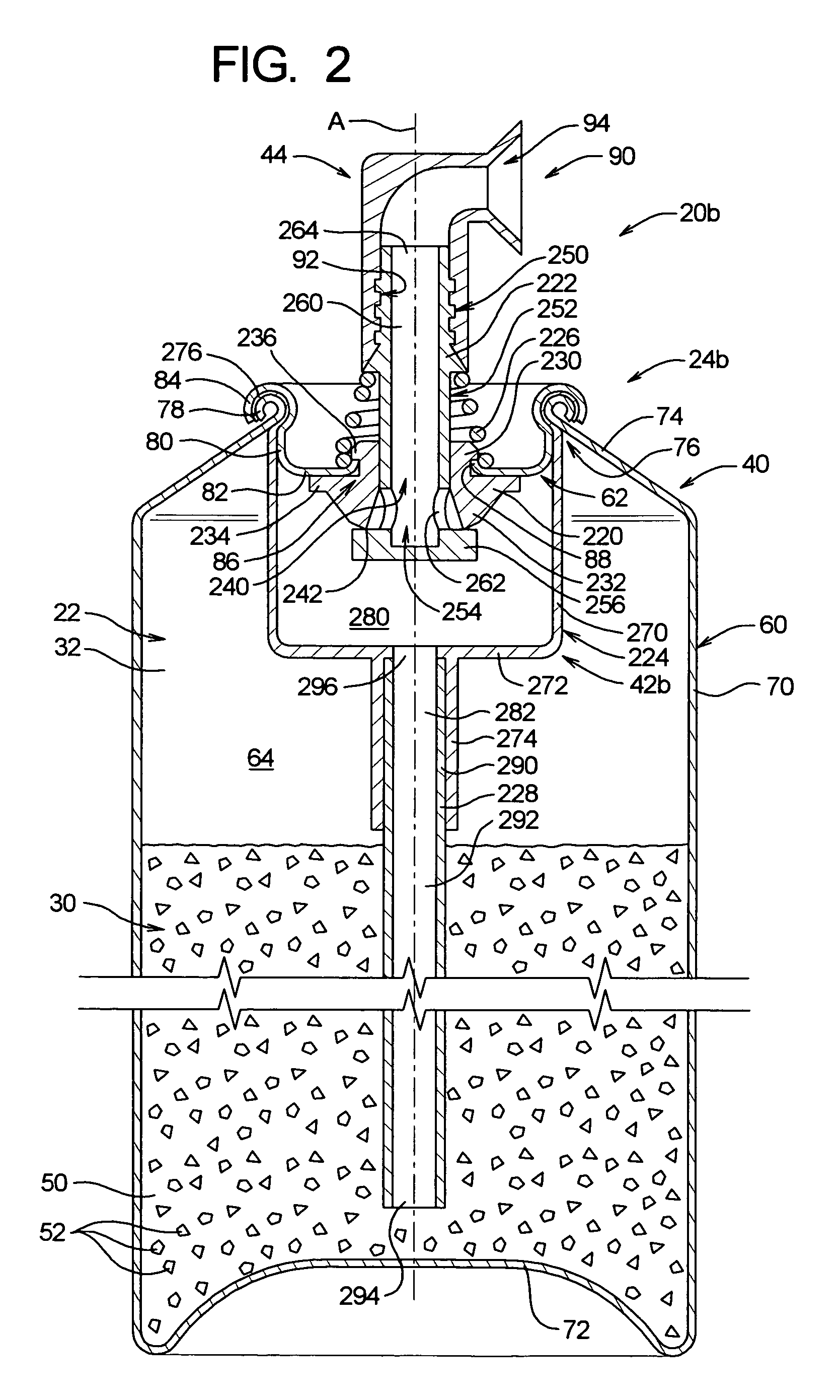 Aerosol spray texture apparatus for a particulate containing material