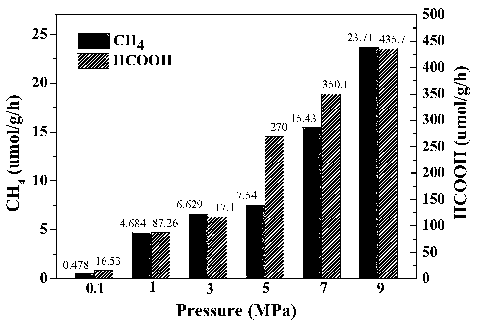 Process for supercritical CO2 hydrogenation based on amorphous alloy