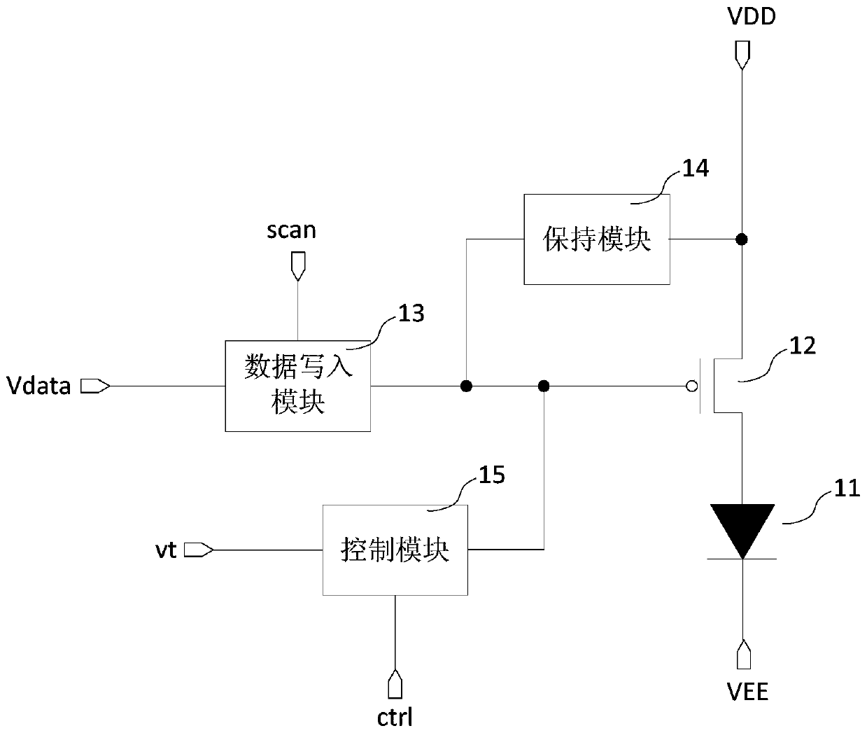 Pixel circuit, display panel and driving method for pixel circuit