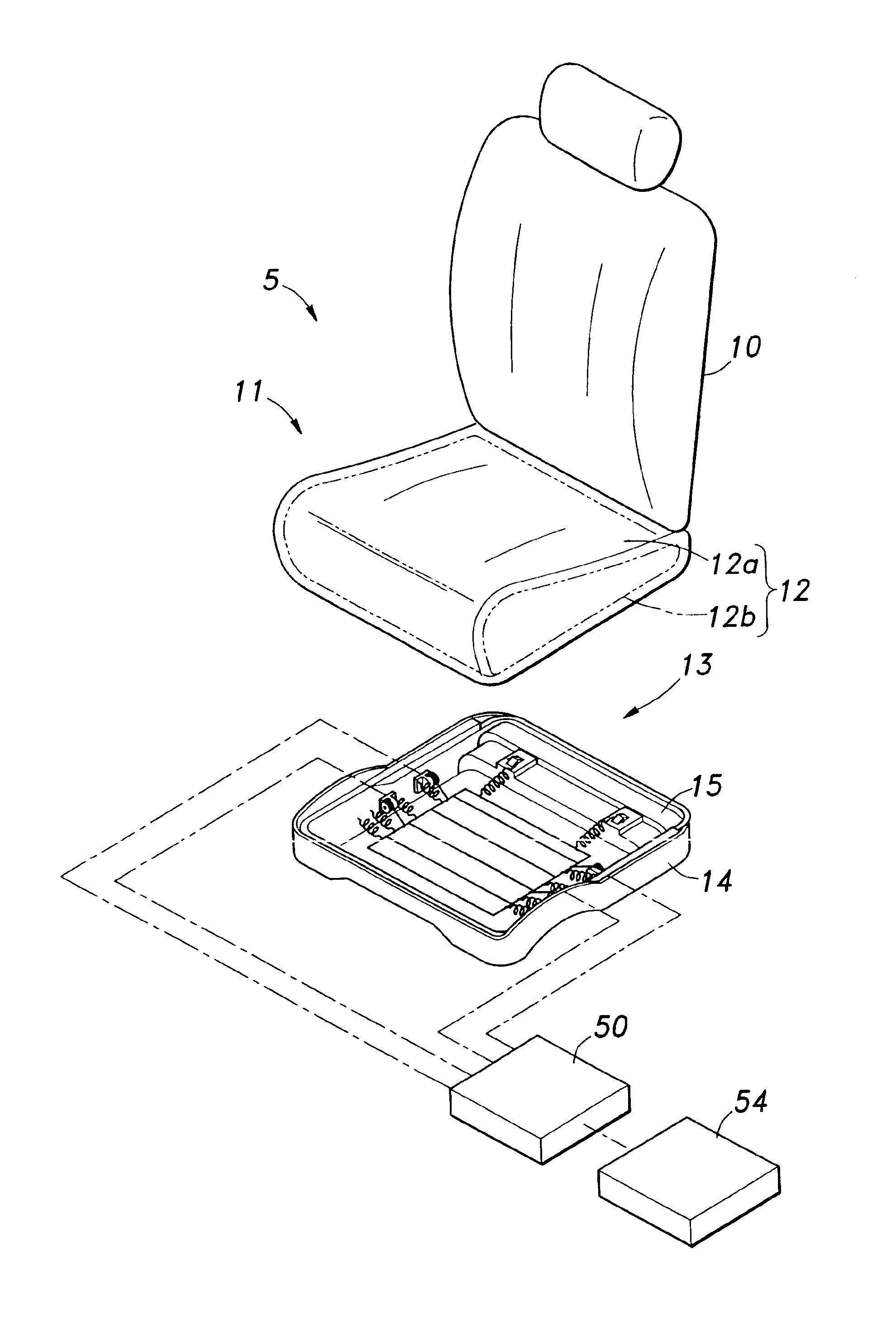 Vehicle seat incorporated with an occupant sensor