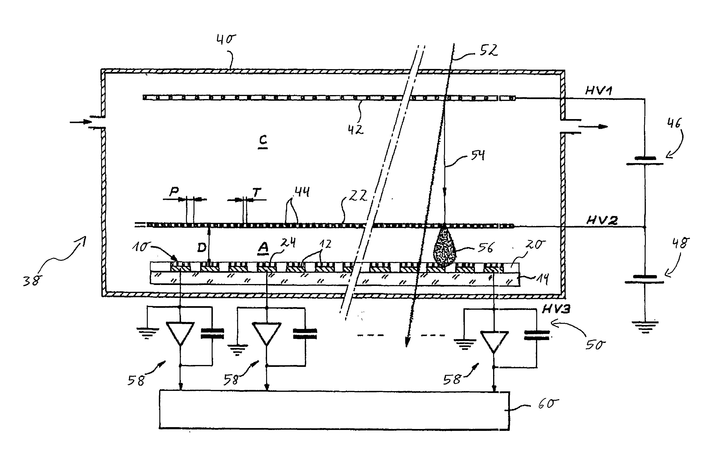 Protected readout electrode assembly