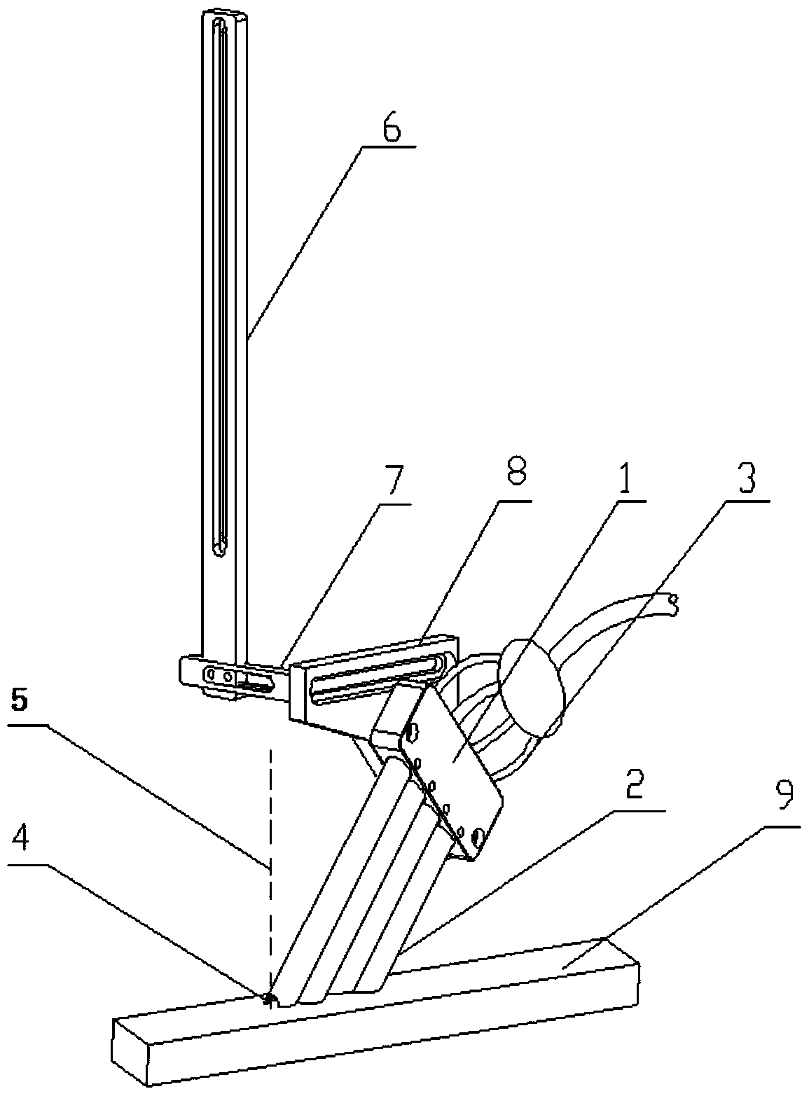 Multi-row pipe blow protection device for high power laser welding