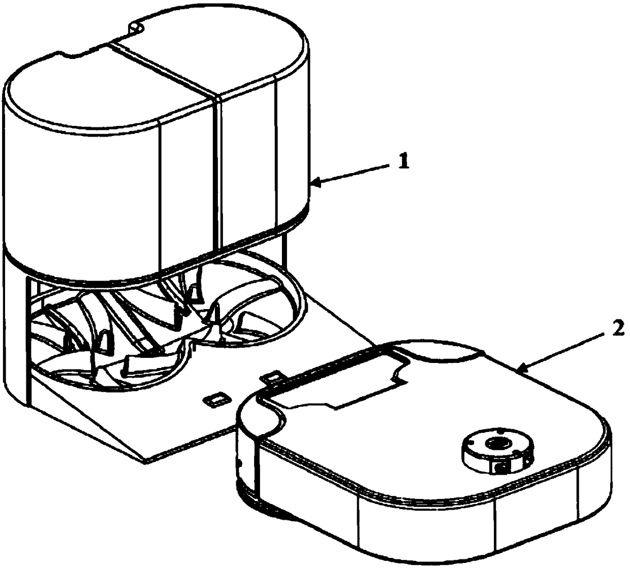 Base station for cleaning robot system