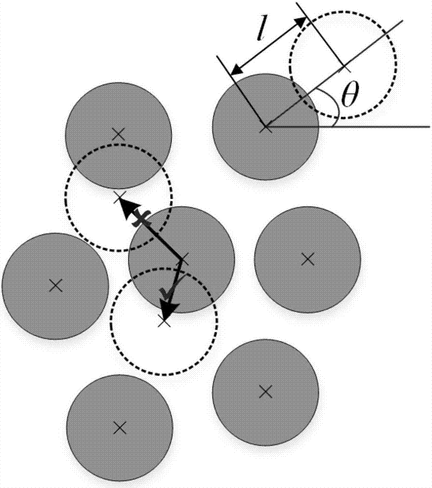 Unidirectional fiber composite material random structure generation method and system