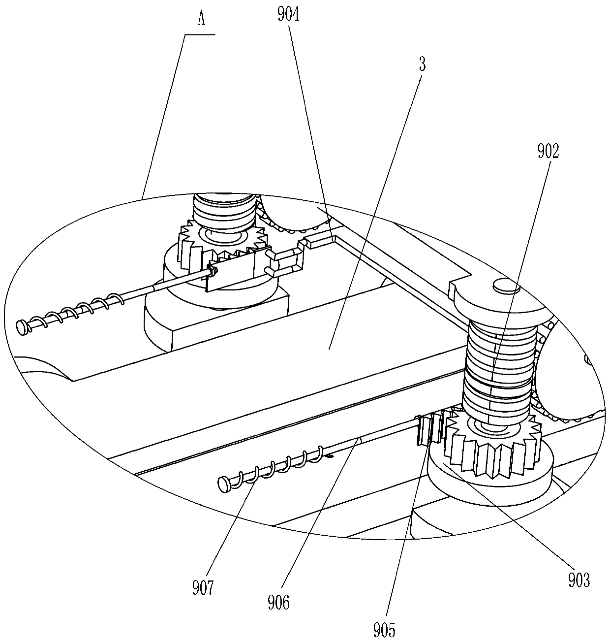 Cement mortar pre-laying equipment for wall bricks