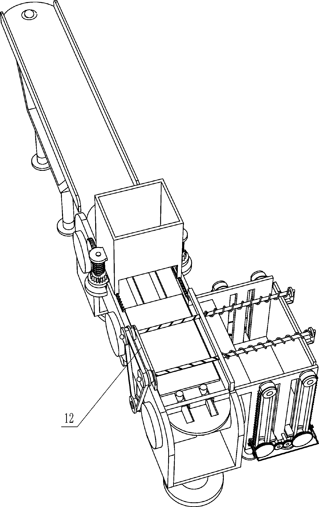 Cement mortar pre-laying equipment for wall bricks